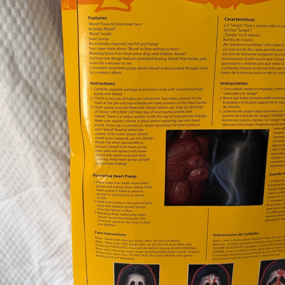 NIB Vintage Bleeding Scream Mask Walmart Exclusive Original Packaging - Picture 11 of 12